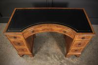 Queen Anne Style Burr Walnut Concave Writing Desk (9 of 18) Queen Anne Style Burr Walnut Concave Writing Desk (9 of 18)