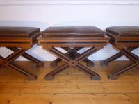 Rare Set of Three 19th Century Stools (2 of 7) Rare Set of Three 19th Century Stools (2 of 7)
