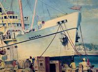 Aft: Colin Verity Large Cruise Ship 'DWARKA' Print on Canvas Pic (11 of 13) Aft: Colin Verity Large Cruise Ship 'DWARKA' Print on Canvas Pic (11 of 13)