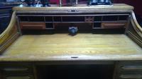 Rare Arts & Crafts Roll Top Desk with Unusual Exposed Tambour Action (2 of 6) Rare Arts & Crafts Roll Top Desk with Unusual Exposed Tambour Action (2 of 6)