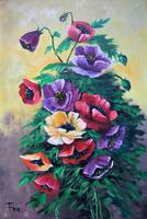 British School Vintage Mid-Century Still Life Floral Study Oil Painting (2 of 12) British School Vintage Mid-Century Still Life Floral Study Oil Painting (2 of 12)
