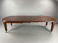 Large Victorian Mahogany Three Leaf Extending Dining Table (2 of 6) Large Victorian Mahogany Three Leaf Extending Dining Table (2 of 6)
