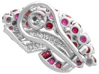 1.86ct Ruby & 0.55ct Diamond, 12ct White Gold Earrings c.1930 (5 of 9) 1.86ct Ruby & 0.55ct Diamond, 12ct White Gold Earrings c.1930 (5 of 9)