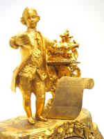 Superb Timepiece Mantle Clock - Antique 8 Day French Poet Figural Ormolu Mantel Clock (11 of 11) Superb Timepiece Mantle Clock - Antique 8 Day French Poet Figural Ormolu Mantel Clock (11 of 11)