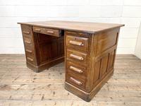 Antique Oak Pedestal Desk (8 of 10) Antique Oak Pedestal Desk (8 of 10)
