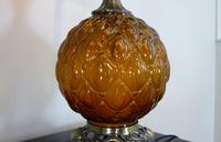 Pair of Large Vintage Glass & Figured Ormolu Table Lamps (5 of 10) Pair of Large Vintage Glass & Figured Ormolu Table Lamps (5 of 10)