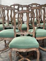Set of 10 French Bleached Oak Farmhouse Dining Chairs (3 of 16) Set of 10 French Bleached Oak Farmhouse Dining Chairs (3 of 16)