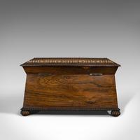 Ornate Antique Tea Caddy, English, Rosewood, Sarcophagus, Chest, Regency c.1820 (8 of 12) Ornate Antique Tea Caddy, English, Rosewood, Sarcophagus, Chest, Regency c.1820 (8 of 12)