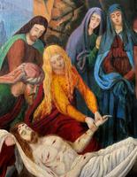 Superb 19th Century Old Master Biblical Jesus Religious Oil Painting - Gothic Oak Frame (5 of 14) Superb 19th Century Old Master Biblical Jesus Religious Oil Painting - Gothic Oak Frame (5 of 14)