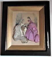 Antique Victorian 3-D fashion picture, textile and print, original frame, 1872 (5 of 10) Antique Victorian 3-D fashion picture, textile and print, original frame, 1872 (5 of 10)
