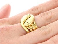 18ct Yellow Gold Snake Dress Ring - Antique Victorian 1898 (8 of 9) 18ct Yellow Gold Snake Dress Ring - Antique Victorian 1898 (8 of 9)