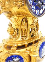 Antique 8 Day Ormolu Mantel Clock Sevres Gothic Knight Tower French Mantle Clock (8 of 8) Antique 8 Day Ormolu Mantel Clock Sevres Gothic Knight Tower French Mantle Clock (8 of 8)