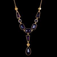 Art Deco Suffragette Paste Lavaliere Necklace Silver 18ct Gold Gilt Circa 1920 (5 of 5) Art Deco Suffragette Paste Lavaliere Necklace Silver 18ct Gold Gilt Circa 1920 (5 of 5)