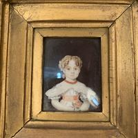 Antique Victorian portrait in oil of a young girl child in ornate gesso frame 2 of 2 (4 of 10) Antique Victorian portrait in oil of a young girl child in ornate gesso frame 2 of 2 (4 of 10)