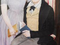 Large Oil on Canvas Portrait of Brother & Sister 1860 (2 of 13) Large Oil on Canvas Portrait of Brother & Sister 1860 (2 of 13)