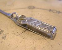 Vintage Pocket Watch Chain 1970s Long Silver Chrome Snake Link Albert & Belt Clip (9 of 10) Vintage Pocket Watch Chain 1970s Long Silver Chrome Snake Link Albert & Belt Clip (9 of 10)