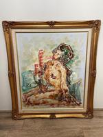 Impressionism Oil Painting Thailand School "Posing Nude Lady" (3 of 25) Impressionism Oil Painting Thailand School "Posing Nude Lady" (3 of 25)