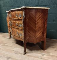 Beautiful French Louis XVI Style Tulip wood marble top commode (11 of 12) Beautiful French Louis XVI Style Tulip wood marble top commode (11 of 12)