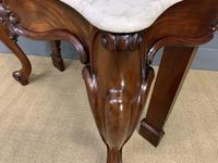 Victorian Mahogany Marble Topped Console Table (9 of 11) Victorian Mahogany Marble Topped Console Table (9 of 11)