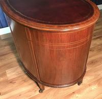 Edwardian Inlaid Mahogany Kidney Shaped Desk (15 of 21) Edwardian Inlaid Mahogany Kidney Shaped Desk (15 of 21)