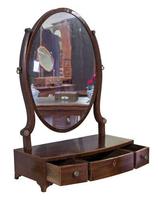 Georgian Mahogany Oval Dressing Table Mirror (2 of 5) Georgian Mahogany Oval Dressing Table Mirror (2 of 5)