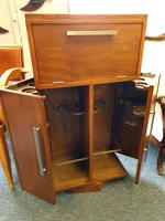 Vintage Mid Century Revolving Cocktail & Desk Teak Cabinet (2 of 8) Vintage Mid Century Revolving Cocktail & Desk Teak Cabinet (2 of 8)