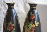 Pair of Crown Devon Lusterware Vases Decorated with Parrots (4 of 10) Pair of Crown Devon Lusterware Vases Decorated with Parrots (4 of 10)