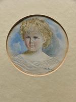 Albany E Howarth ARE Miniature Watercolour Portrait Painting of Little Girl (7 of 11) Albany E Howarth ARE Miniature Watercolour Portrait Painting of Little Girl (7 of 11)