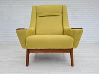 Danish high-backed armchair, reupholstered, 70s (14 of 14) Danish high-backed armchair, reupholstered, 70s (14 of 14)