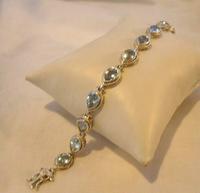 Vintage Silver & Aquamarine Bracelet 1970s 71/4" Length 16.6 Grams (4 of 12) Vintage Silver & Aquamarine Bracelet 1970s 71/4" Length 16.6 Grams (4 of 12)
