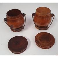 Lovely Pair of Georgian Treen Spice Pots (4 of 6) Lovely Pair of Georgian Treen Spice Pots (4 of 6)