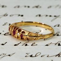 The Early 20th Century Ruby & Old European Cut Diamond Ring (2 of 3) The Early 20th Century Ruby & Old European Cut Diamond Ring (2 of 3)