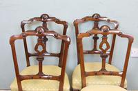 Antique Set of Four Victorian Walnut Dining Chairs (4 of 6) Antique Set of Four Victorian Walnut Dining Chairs (4 of 6)