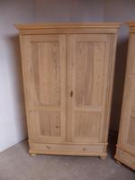 Quality Pair of Antique Pine Traditional Knockdown Wardrobes to wax / paint (4 of 11) Quality Pair of Antique Pine Traditional Knockdown Wardrobes to wax / paint (4 of 11)