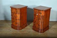 Antique Pair of Victorian Mahogany Bow Front Chests of Drawers (4 of 5) Antique Pair of Victorian Mahogany Bow Front Chests of Drawers (4 of 5)