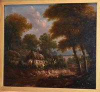 Fine cottage scene oil painting (6 of 9) Fine cottage scene oil painting (6 of 9)