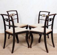 4 Regency Ebonised Dining Chairs Trafalgar (7 of 12) 4 Regency Ebonised Dining Chairs Trafalgar (7 of 12)