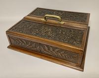 Large Antique Victorian Carved Oak Housekeepers Cutlery Box (2 of 14) Large Antique Victorian Carved Oak Housekeepers Cutlery Box (2 of 14)