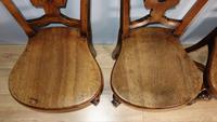 Set of Four Light Mahogany Victorian Hall Chairs (6 of 6) Set of Four Light Mahogany Victorian Hall Chairs (6 of 6)