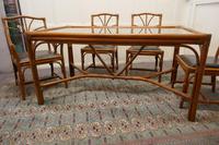 Regency Style Simulated Bamboo Conservatory Table & 6 Chairs (6 of 7) Regency Style Simulated Bamboo Conservatory Table & 6 Chairs (6 of 7)