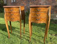 Pair of French Marquetry Bedside Tables (3 of 6) Pair of French Marquetry Bedside Tables (3 of 6)