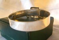 Vintage Sterling Silver Buckle Bangle 1976 Original Box 7" Length 24.4 Grams (7 of 12) Vintage Sterling Silver Buckle Bangle 1976 Original Box 7" Length 24.4 Grams (7 of 12)