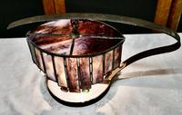 French Arts and Crafts Amethyst Leaded Glass Table Lamp (7 of 8) French Arts and Crafts Amethyst Leaded Glass Table Lamp (7 of 8)