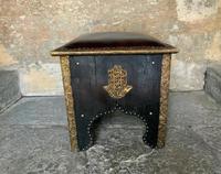 Pair of Moroccan Country House Studded & Leather Upholstered Footstools Seats (9 of 9) Pair of Moroccan Country House Studded & Leather Upholstered Footstools Seats (9 of 9)