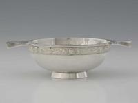 Scottish Sterling Silver Quaich, Edinburgh 1958, Hamilton & Inches Celtic 210g
