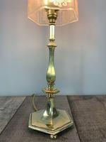Edwardian Brass Table Lamp With Etched Shade (7 of 10) Edwardian Brass Table Lamp With Etched Shade (7 of 10)