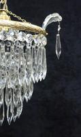 Italian Art Deco Three Tier Crystal Glass Chandelier (4 of 7) Italian Art Deco Three Tier Crystal Glass Chandelier (4 of 7)