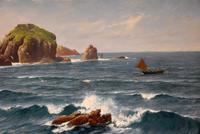 Oil Painting by David James "A Cornish Coastal View" (4 of 8) Oil Painting by David James "A Cornish Coastal View" (4 of 8)