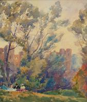 Outstanding 20thc Signed Autumn Landscape Castle Ruin Watercolour Painting (8 of 11) Outstanding 20thc Signed Autumn Landscape Castle Ruin Watercolour Painting (8 of 11)