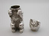 Victorian Novelty Silver Begging Dog Pepper by Thomas Johnson, London, 1878 (11 of 15) Victorian Novelty Silver Begging Dog Pepper by Thomas Johnson, London, 1878 (11 of 15)
